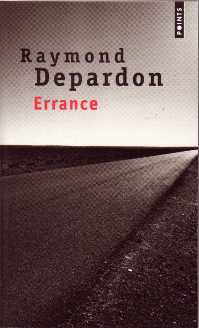 Raymond Depardon, page de couverture, Errance.